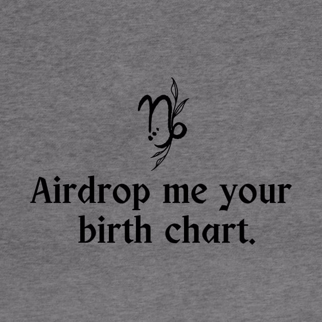 Capricorn Symbol - Airdrop Me Your Birth Chart by TheCorporateGoth